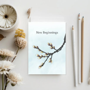New Beginnings – Botanical Encouragement Card
