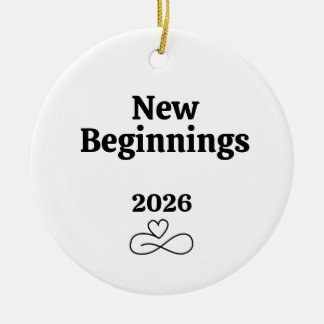 New Beginnings: Divorce Gifts Breakup Care Package Ceramic Ornament