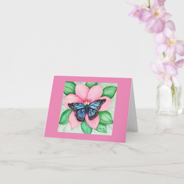 New Beginnings Inspirational Note Card (Orchid)
