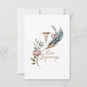 New Beginnings Medical Appreciation Thank You Card