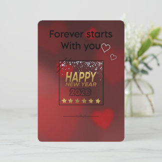 New Beginnings - Romantic New Year Greeting Card