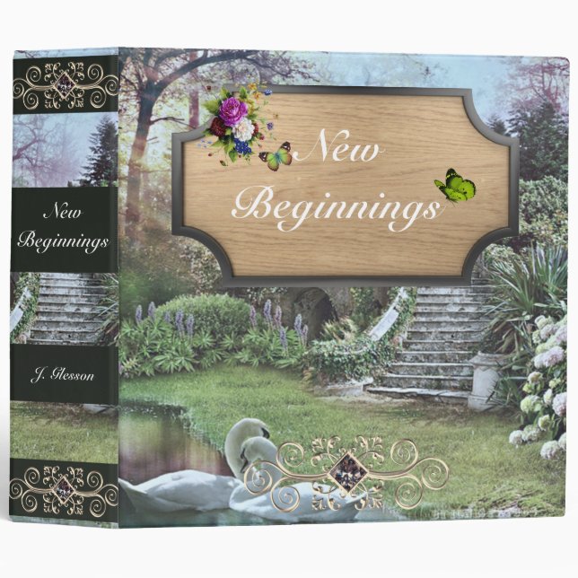 New Beginnings Scrapbooking Binder (Front/Spine)