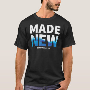 New Believer Made New by Christ In The Water Wave  T-Shirt