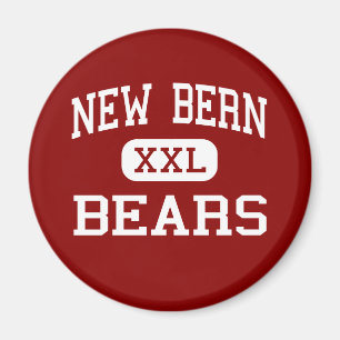 New Bern - Bears - High - New Bern North Carolina Magnet