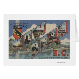 New Bern, North Carolina - Large Letter Scenes