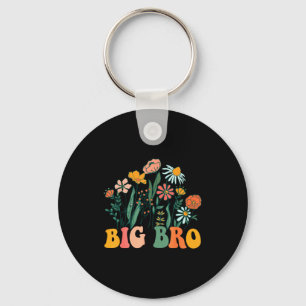 New Big Bro Wildflower First Birthday &amp; Baby S Keychain