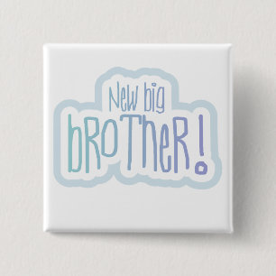 New Big Brother Tshirts and Gifts 2 Inch Square Button