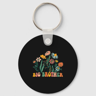 New Big Brother Wildflower First Birthday &amp; Ba Keychain