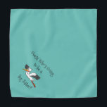 New Big Sister and Stork Teal Pet Bandana<br><div class="desc">Teal bandana, with a cute, funny, text announcement... .Guess Who's Going to be a Big Sister? Because your pet is part of the family too! Perfect for your announcing a new pet or baby! The background colour is customizable to any colour you desire, as are the font style, size, and/or...</div>