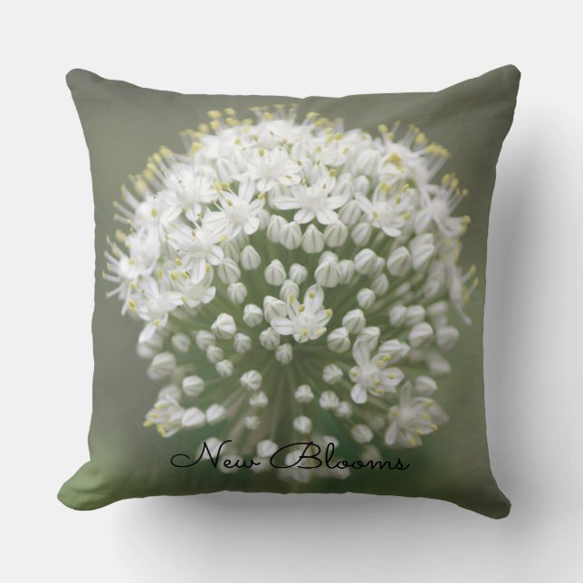 New Blooms Throw Pillow (Front)