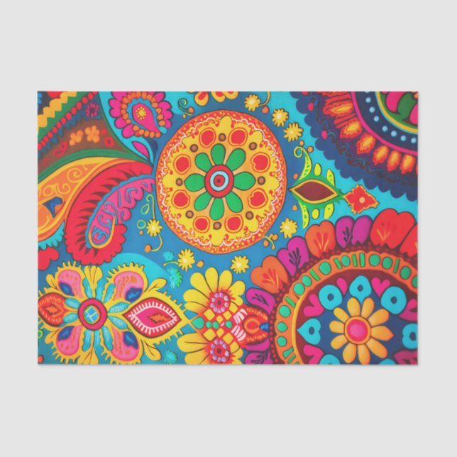 NEW BOHEMIA 7 a dazzling design for decoupage Tissue Paper (Front)