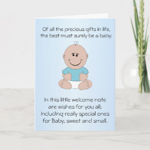 New Born Baby Boy Card