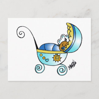 new born baby postcard
