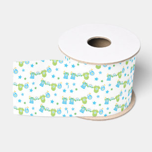 New born boy grosgrain ribbon