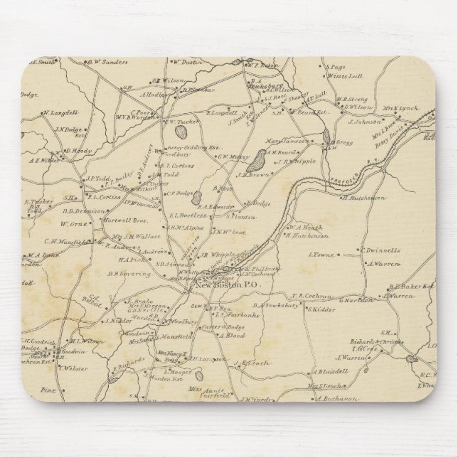 New Boston, Hillsborough Co Mouse Pad (Front)