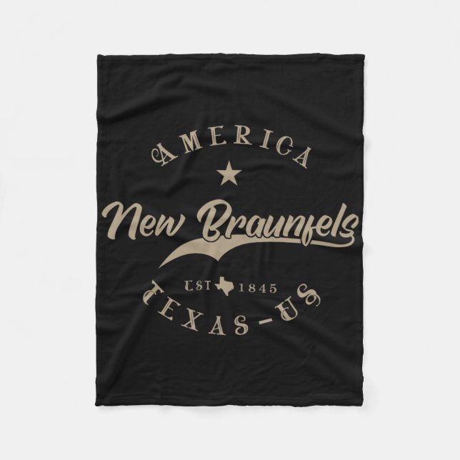 New Braunfels Tx Texas  Fleece Blanket (Front)
