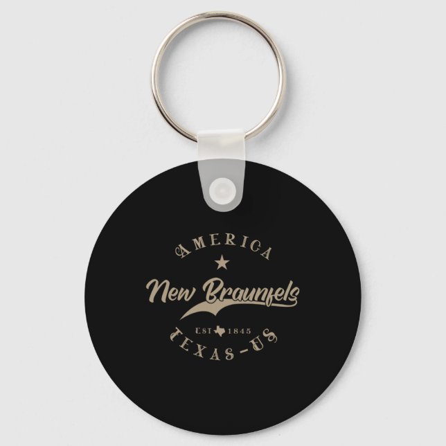 New Braunfels Tx Texas  Keychain (Front)