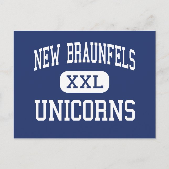 New Braunfels - Unicorns - High - New Braunfels Postcard (Front)
