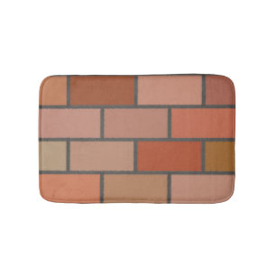 New Brick Wall Design Pattern  Bath Mat