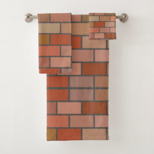 New Brick Wall Design Pattern  Bath Towel Set