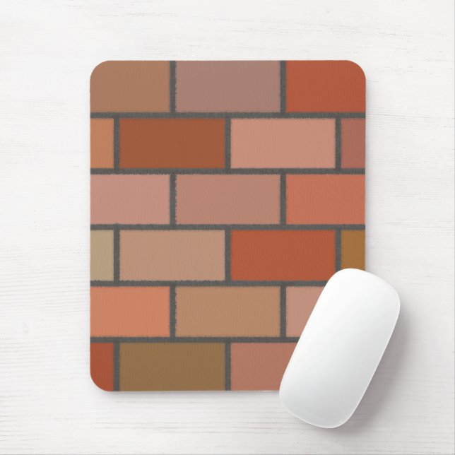 New Brick Wall Design Pattern  Mouse Pad (With Mouse)