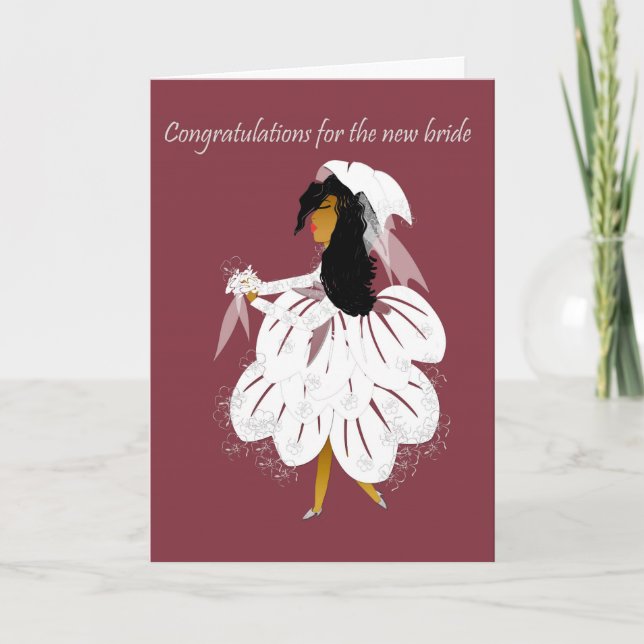 New bride greeting card (Front)
