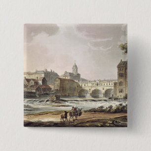 New Bridge, from 'Bath Illustrated by a Series of 2 Inch Square Button