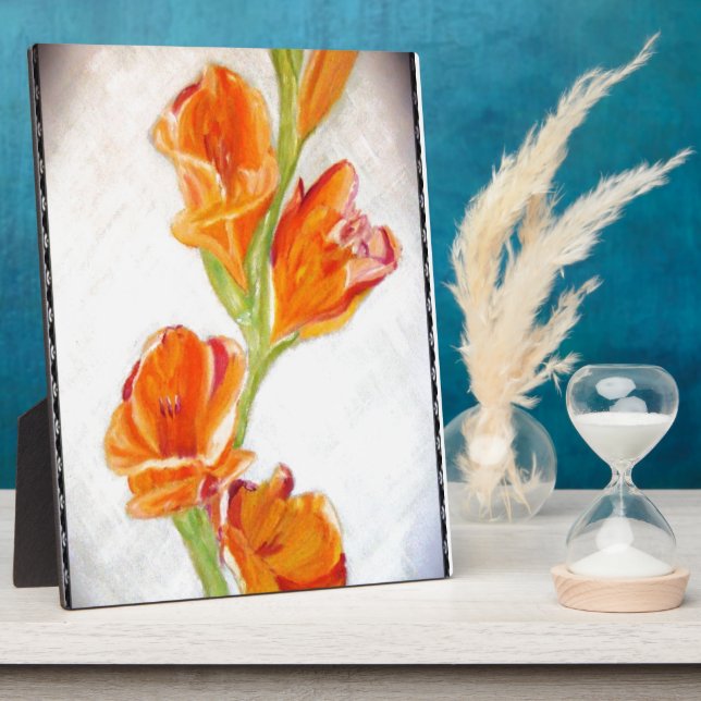 New Bright and Stylish Lily Design Plaque (Side)