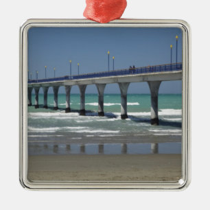New Brighton Pier, Christchurch Metal Ornament