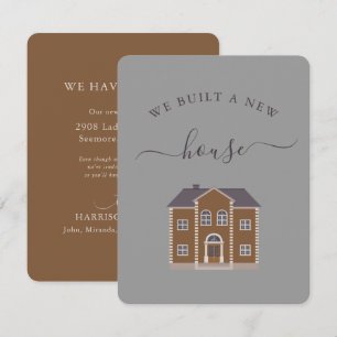 New Brown House We Moved Announcement