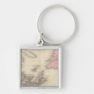New Brunswick and Nova Scotia Keychain