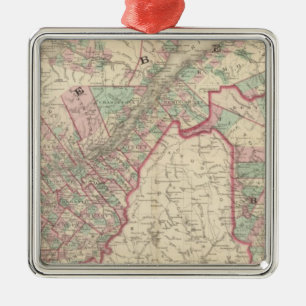 New Brunswick and Quebec Metal Ornament