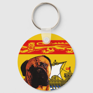 New Brunswick Bull Mastiff Keychain