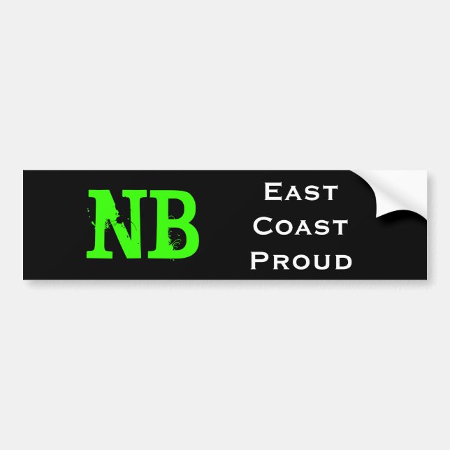 New Brunswick Bumper Sticker (Front)