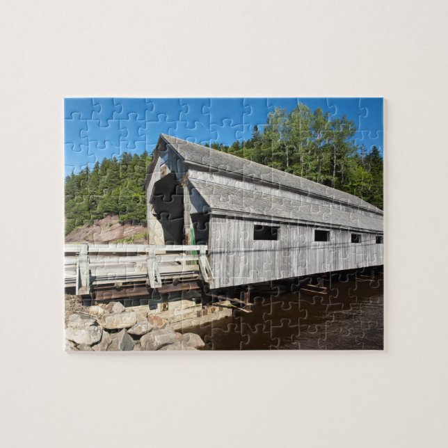 New Brunswick, Canada. Irish River covered Jigsaw Puzzle (Horizontal)