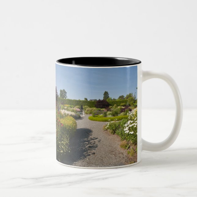 New Brunswick, Canada. Kingsbrae Garden in St. Two-Tone Coffee Mug (Right)