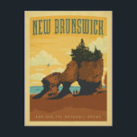 New Brunswick, Canada Postcard<br><div class="desc">Anderson Design Group is an award-winning illustration and design firm in Nashville,  Tennessee. Founder Joel Anderson directs a team of talented artists to create original poster art that looks like classic vintage advertising prints from the 1920s to the 1960s.</div>