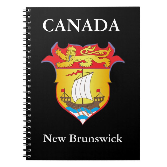 New Brunswick coat of arms Notebook (Front)