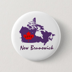 New Brunswick Customize Canada pin button