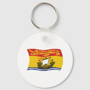 New Brunswick Flag Keychain