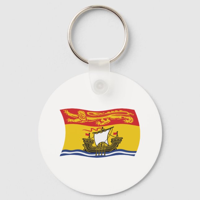 New Brunswick Flag Keychain (Front)