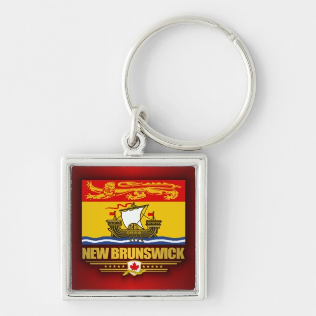 New Brunswick Flag Keychain (Front)