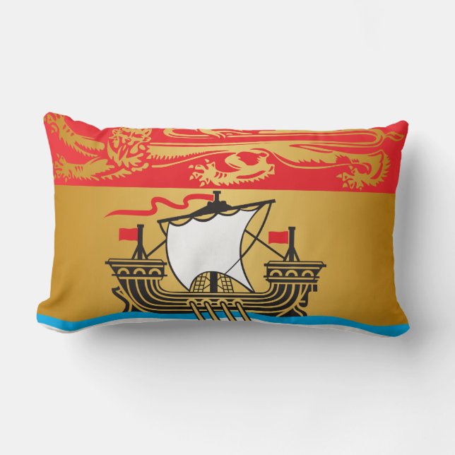 New Brunswick flag Lumbar Pillow (Front)