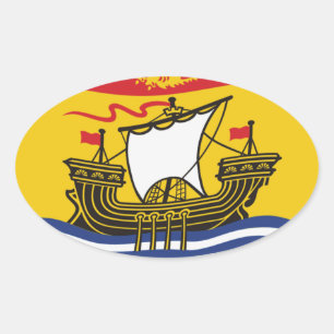 New Brunswick Flag Sticker