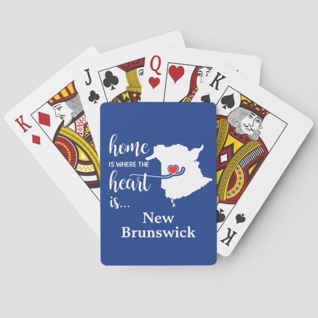 New Brunswick Home is Where the Heart is Playing Cards (Back)