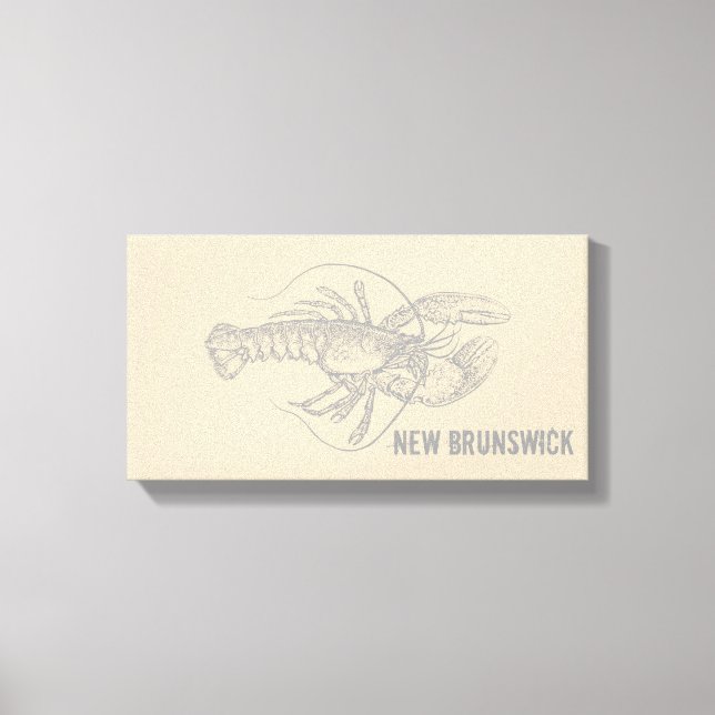 New Brunswick Lobster Canvas Print (Front)
