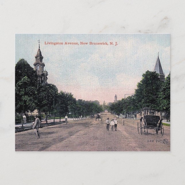 New Brunswick, New Jersey, Vintage Postcard (Front)