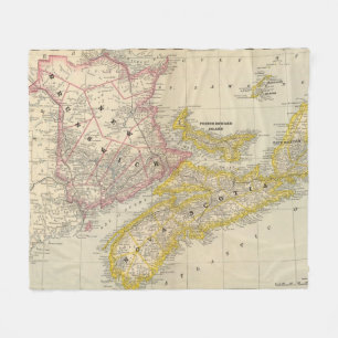 New Brunswick, Nova Scotia Fleece Blanket