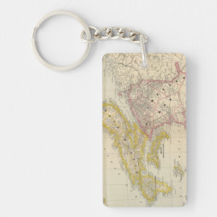 New Brunswick, Nova Scotia Keychain