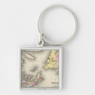 New Brunswick, Nova Scotia, Newfoundland Keychain
